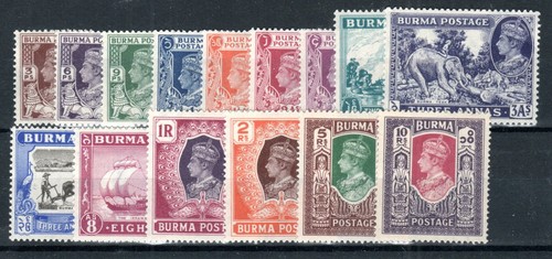 Burma 1946 set 63 mlh - 1946, 51-63